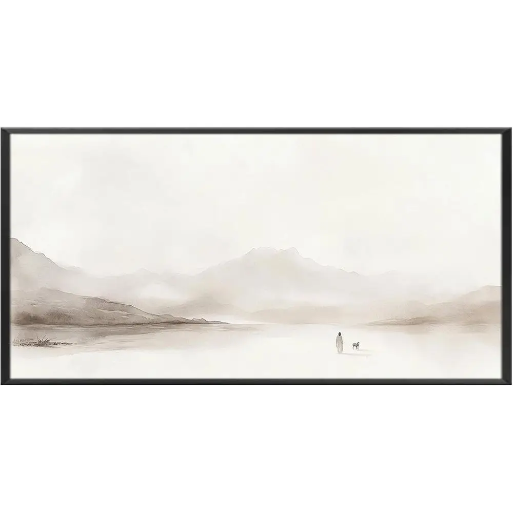 Vintage Beige Jesus and Lamb Wall Art - Minimalist Christian Decor for Living Room, 18x36 Inches
Vintage Beige Jesus and Lamb Wall Art - Minimalist Christian Decor for Living Room, 18x36 Inches