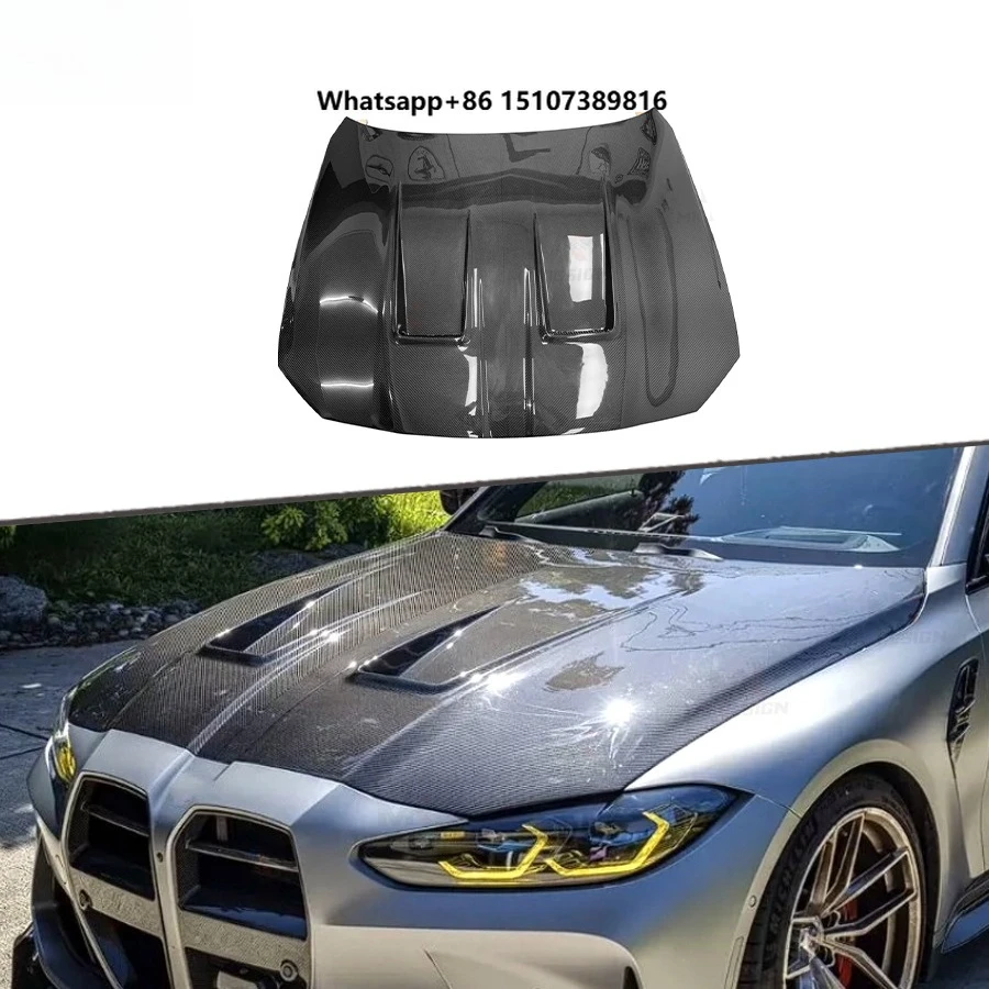 N Style Dry Carbon Fiber Front Hood Cover for G8X M3 G80 M4 G82 G83 Front Engine Bonnet Car Styling
N Style Dry Carbon Fiber Front Hood Cover for G8X M3 G80 M4 G82 G83 Front Engine Bonnet Car Styling