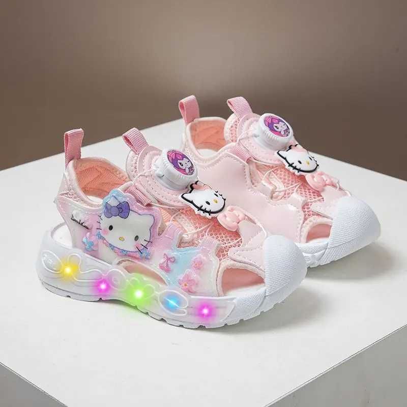 Sanrio Hello Kitty Girls Summer Girls Sandals Mesh Rotating Button Beach Shoes Kids Luminous Shoes School Casual Trendy Footwear
Sanrio Hello Kitty Girls Summer Girls Sandals Mesh Rotating Button Beach Shoes Kids Luminous Shoes School Casual Trendy Footwear