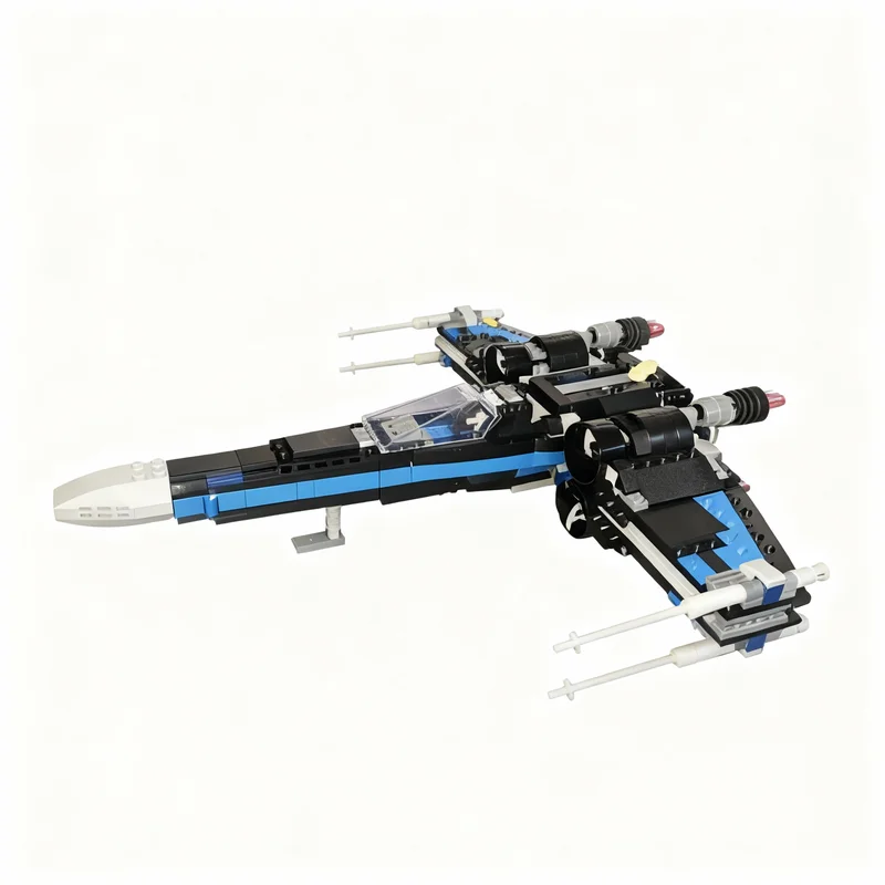 691PCS MOC Space Battle X Wing In Black Blue Model DIY Creative Ideas Assembly Building Blocks Birthday Gift Display Decor Set
691PCS MOC Space Battle X Wing In Black Blue Model DIY Creative Ideas Assembly Building Blocks Birthday Gift Display Decor Set