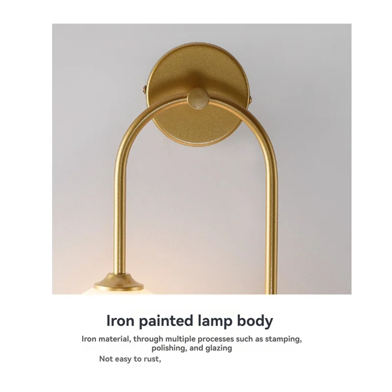 2-Light Glass Globe Decorative Wall Lamp AC90-240 Vanity Light For Bedroom Living Room Dining B White Light
2-Light Glass Globe Decorative Wall Lamp AC90-240 Vanity Light For Bedroom Living Room Dining B White Light