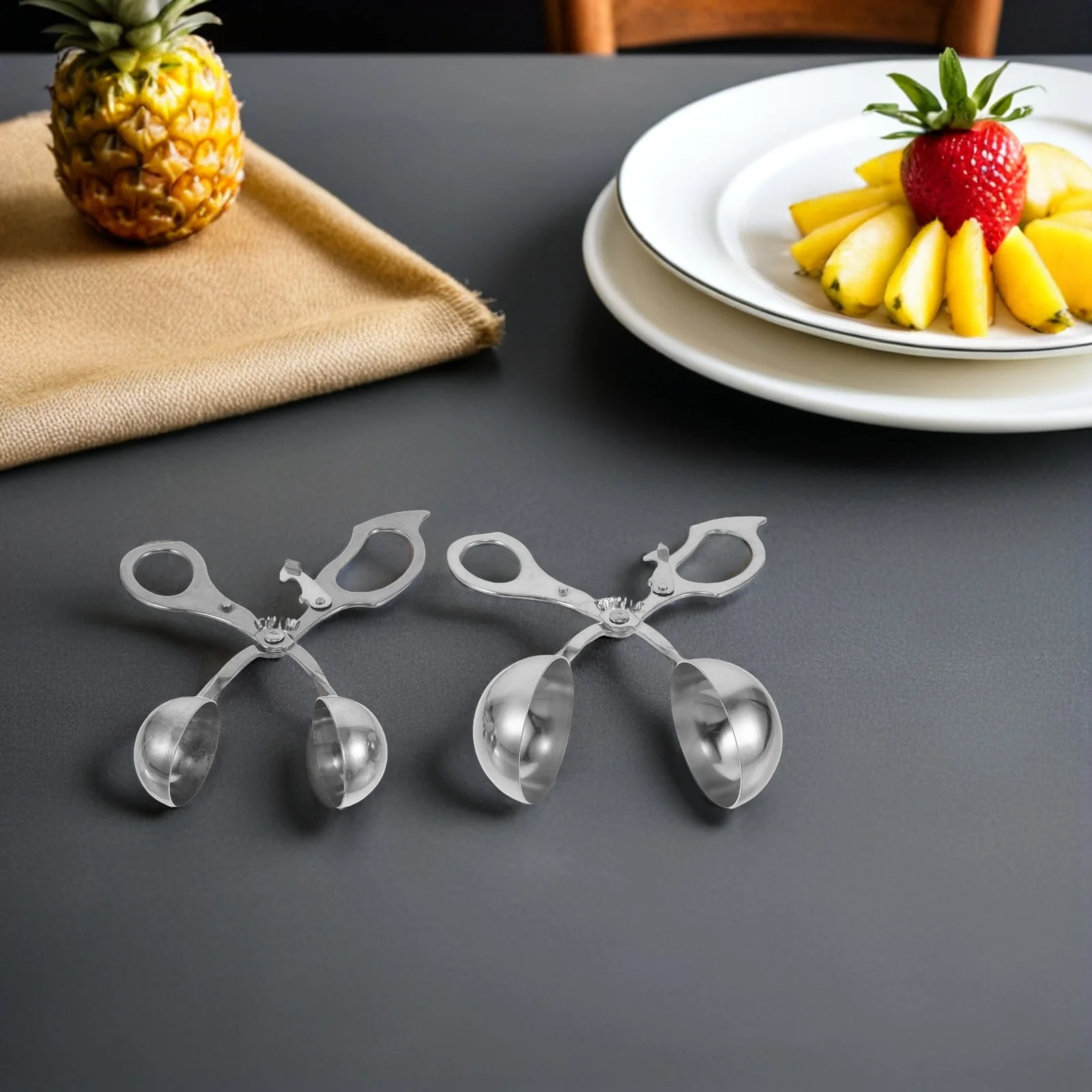 2Pcs Stainless Steel Meatball Maker Meat Baller Non Stick Scoop Tongs Kitchen Meatball Shaper Mold Cookie Dough Baller Tool
2Pcs Stainless Steel Meatball Maker Meat Baller Non Stick Scoop Tongs Kitchen Meatball Shaper Mold Cookie Dough Baller Tool