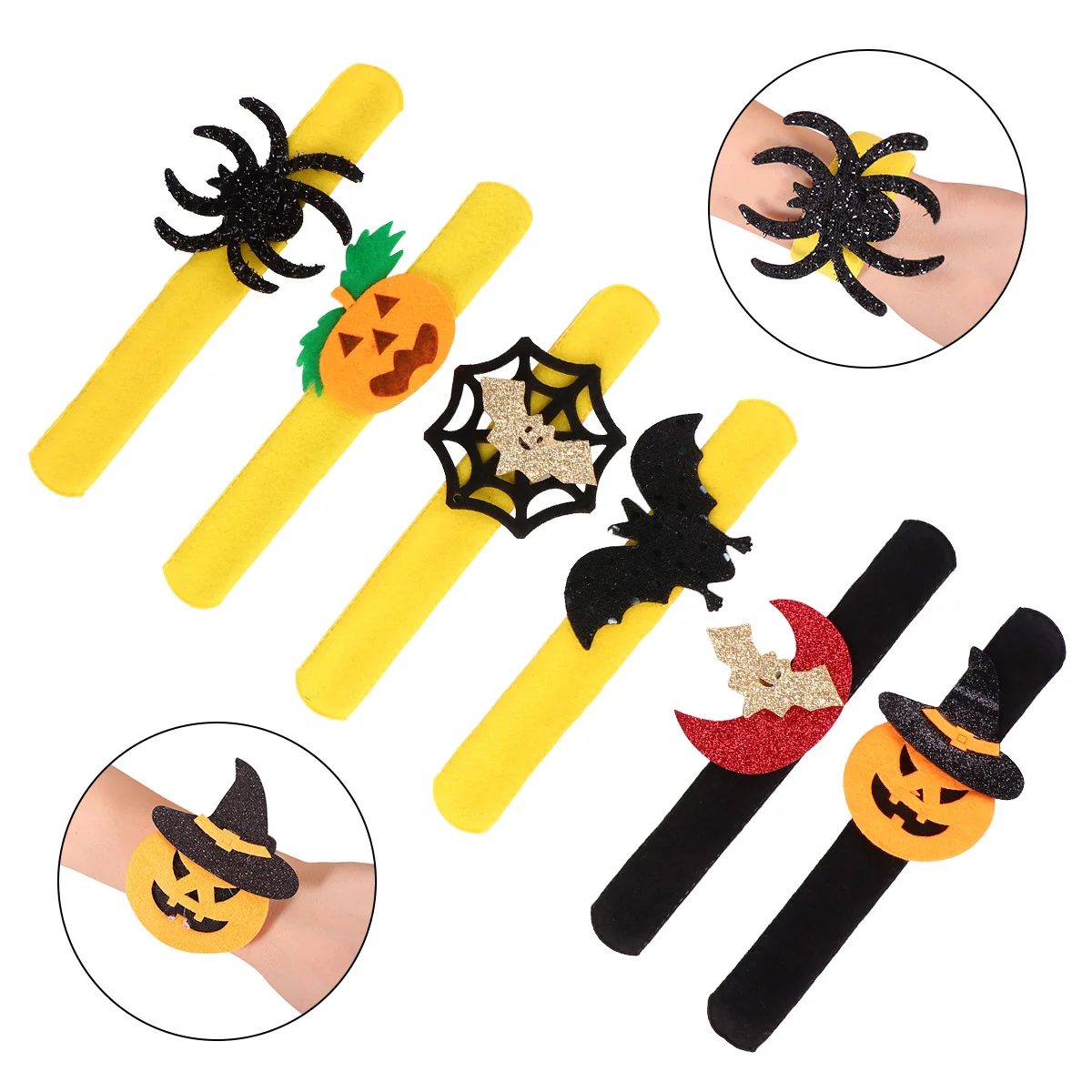 6 Pcs Filler Halloween Bracelet Suit Child Wrist Band Plastic Roll Circle Bracelets
6 Pcs Filler Halloween Bracelet Suit Child Wrist Band Plastic Roll Circle Bracelets