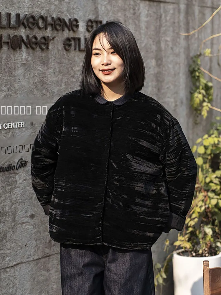 Rainwen Ci Original Autumn Winter Bla Velvet Casual Cotton Coat Pure Wool Windproof Warm Slimming Outerwear round Ne Bu...
Rainwen Ci Original Autumn Winter Bla Velvet Casual Cotton Coat Pure Wool Windproof Warm Slimming Outerwear round Ne Bu...