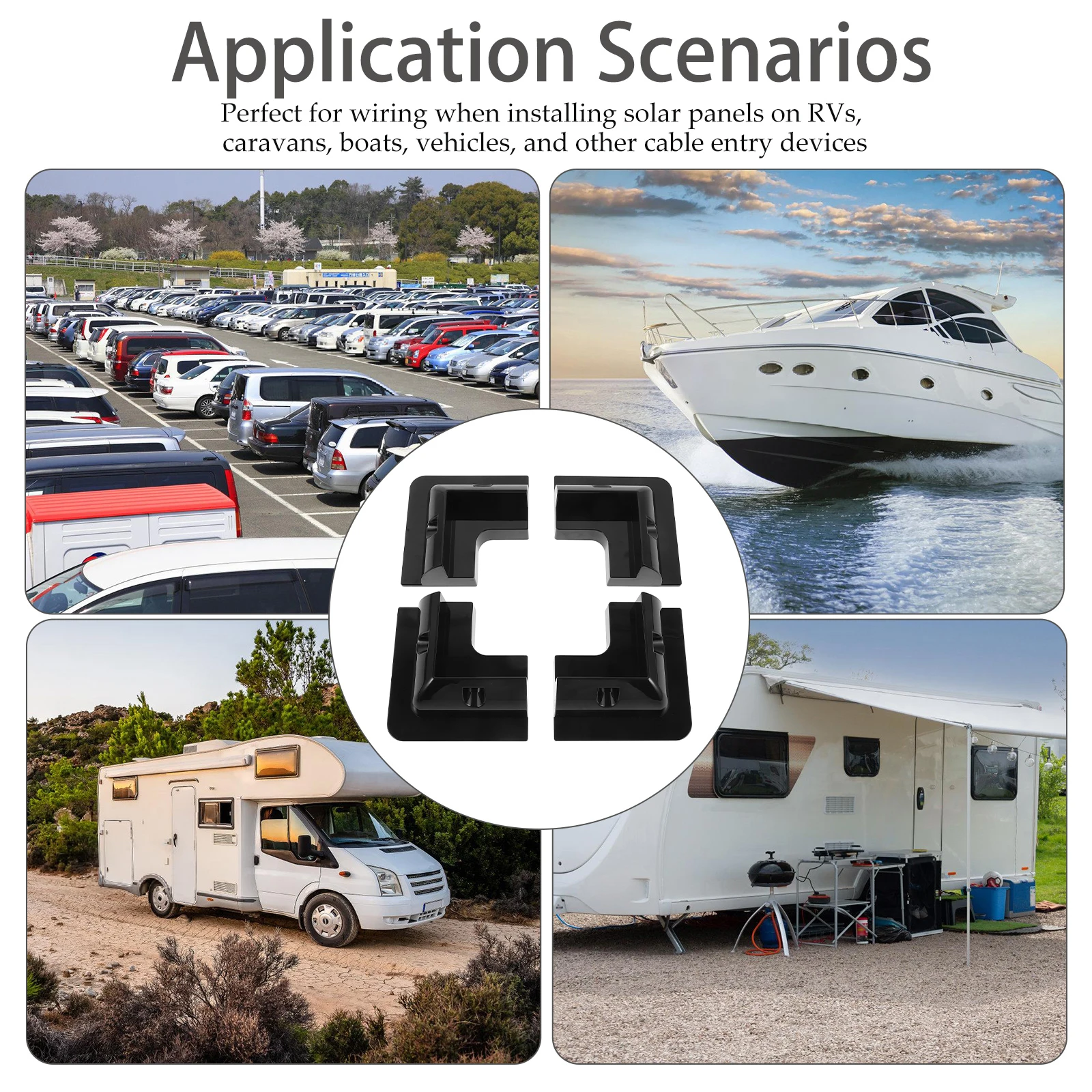4pcs Panel Mount Brackets Sturdy Lightweight Durable Easy Install No Drilling Flat Roof Rv Caravan Solar Panel Support Airflow
4pcs Panel Mount Brackets Sturdy Lightweight Durable Easy Install No Drilling Flat Roof Rv Caravan Solar Panel Support Airflow