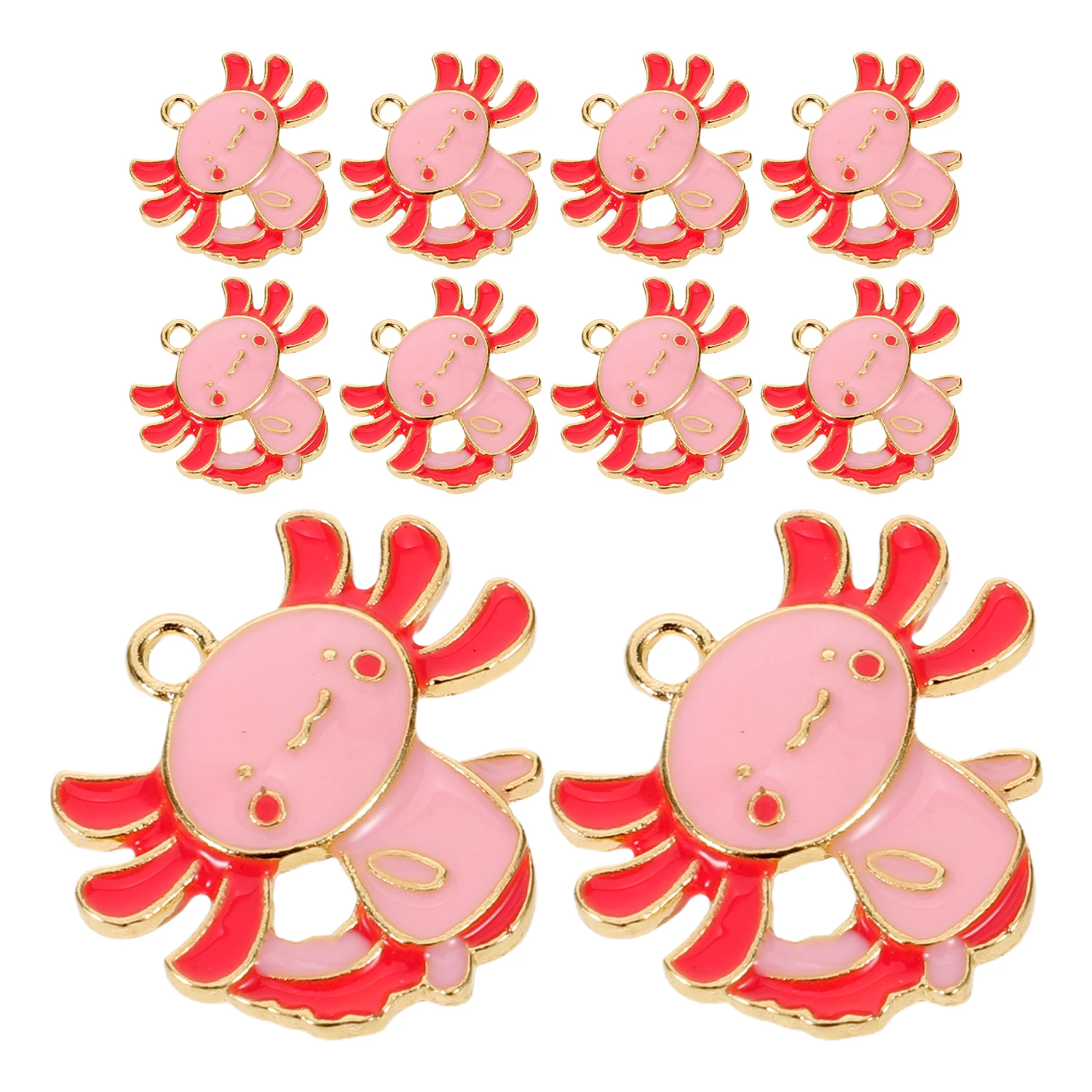 10 Pcs Cartoon Salamander Pendant Keychain Animal Bag Axolotl Charm for Bracelet Universal Child
10 Pcs Cartoon Salamander Pendant Keychain Animal Bag Axolotl Charm for Bracelet Universal Child