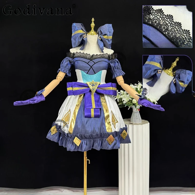 Halloween Lolita Daily Dress Suit Women Cosplay Costume Anime Game LoL Wig Sexy Dress Female Battle Lolita Uniform Dress
Halloween Lolita Daily Dress Suit Women Cosplay Costume Anime Game LoL Wig Sexy Dress Female Battle Lolita Uniform Dress