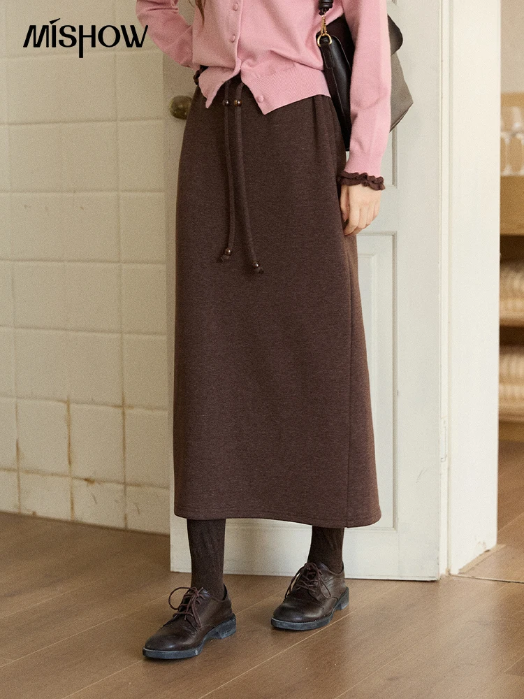 MISHOW Woman Brown Skirt 2025 Retro High Waist Loose Fitting Half Body Skirt with Back Split Straight Leg Long Skirt MXE90B2447
MISHOW Woman Brown Skirt 2025 Retro High Waist Loose Fitting Half Body Skirt with Back Split Straight Leg Long Skirt MXE90B2447
