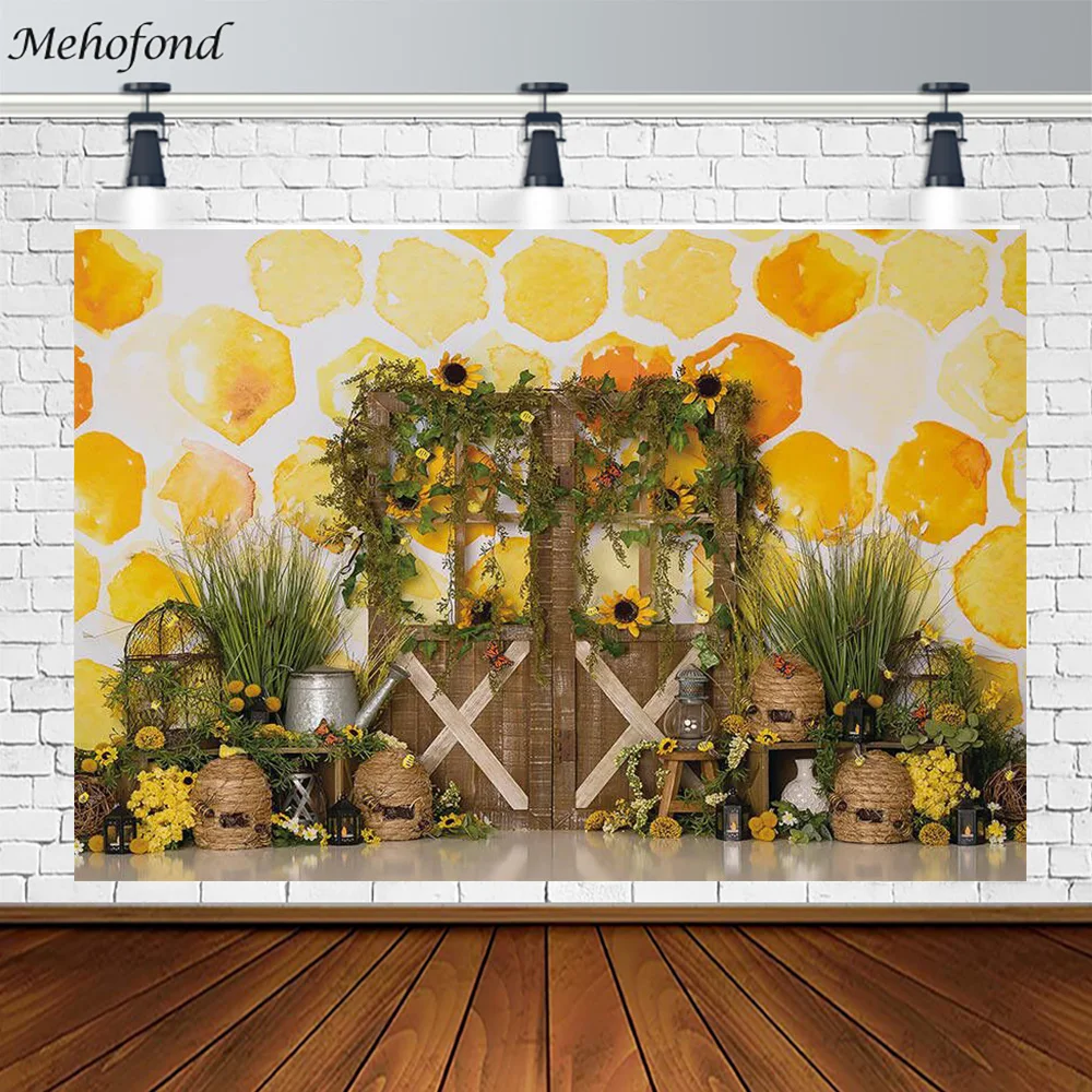 Mehofond Bee Themed Backdrop Portrait Photography Background Sunflower Girl Birthday Baby Shower Decoration Photo Prop Photocall
Mehofond Bee Themed Backdrop Portrait Photography Background Sunflower Girl Birthday Baby Shower Decoration Photo Prop Photocall