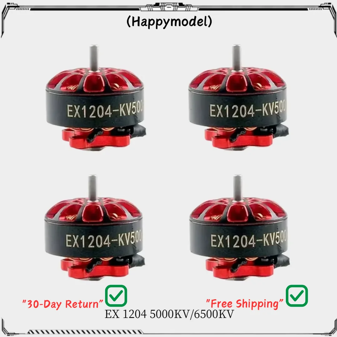 HappyModel EX1204 Бесщеточный двигатель 5000KV/6500KV — варианты 2-4S и 2-3S, вал 1,5 мм для 3-дюймовых зубочисток FPV-дронов
HappyModel EX1204 Бесщеточный двигатель 5000KV/6500KV — варианты 2-4S и 2-3S, вал 1,5 мм для 3-дюймовых зубочисток FPV-дронов