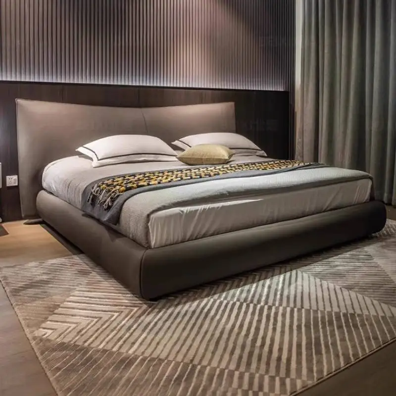 Leather Design Double Bed Frame Luxury Unique Japanese Pliable Double Bed Frame Wooden Modern Cama Matrimonial Furniture Home
Leather Design Double Bed Frame Luxury Unique Japanese Pliable Double Bed Frame Wooden Modern Cama Matrimonial Furniture Home