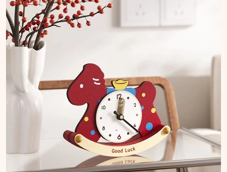 Creative Pony Desktop Clock Ornament Table Table Living Room Entrance Decorative Clock
Creative Pony Desktop Clock Ornament Table Table Living Room Entrance Decorative Clock