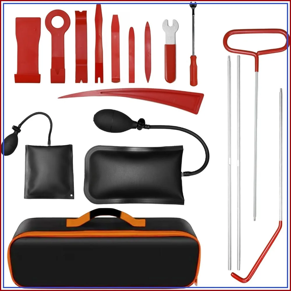 17 PCS Stainless Steel Car Door Lockout Kit, 68" Long Reach Tool Set with Air Wedge, Professional Auto Repair Tools
17 PCS Stainless Steel Car Door Lockout Kit, 68" Long Reach Tool Set with Air Wedge, Professional Auto Repair Tools