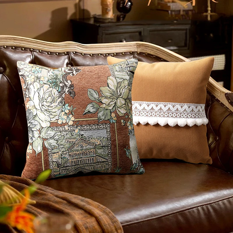 Modern Style Sofa Cushion Cover Chenille Jacquard Fabric Floral Pattern Pillow Case European Home Hotel Decorative Pillowcases
Modern Style Sofa Cushion Cover Chenille Jacquard Fabric Floral Pattern Pillow Case European Home Hotel Decorative Pillowcases