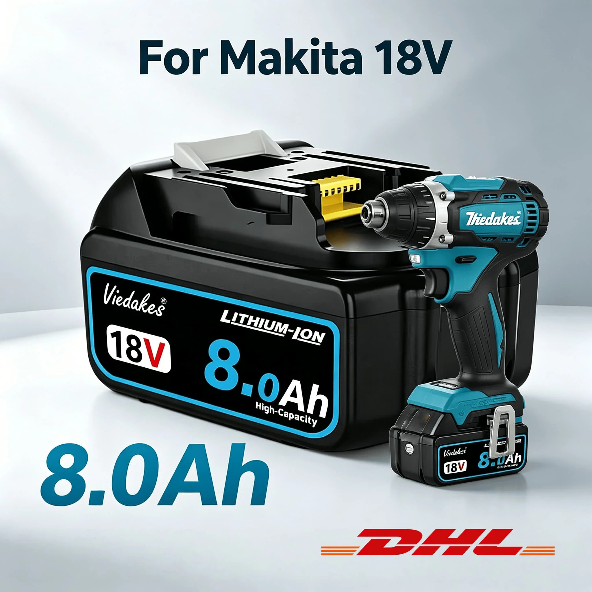For Makita Power Battery 18V 10Ah 12Ah BL1830 BL1850B BL1860 Rechargeable Replacement Battery аккумулятор высокой мощности
For Makita Power Battery 18V 10Ah 12Ah BL1830 BL1850B BL1860 Rechargeable Replacement Battery аккумулятор высокой мощности
