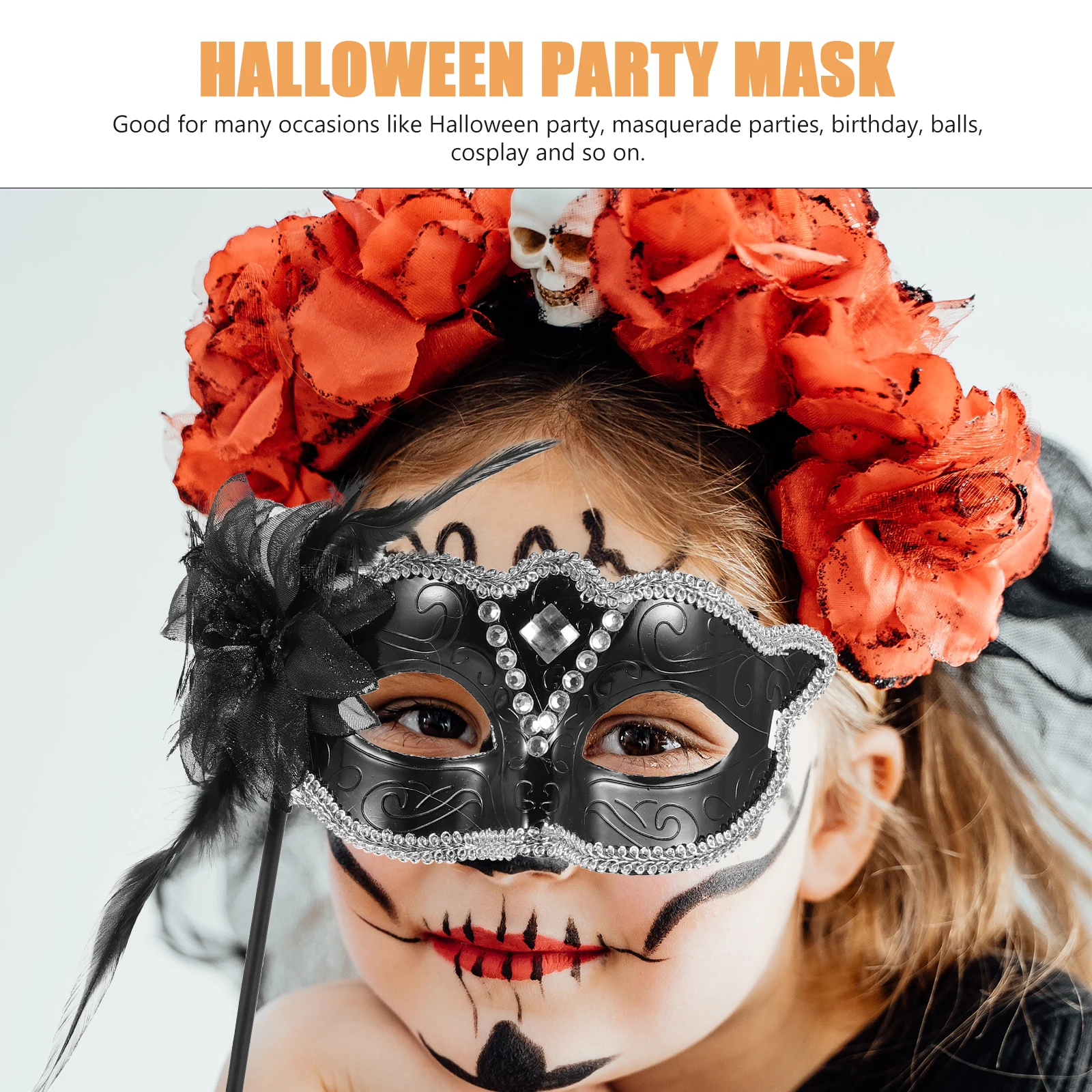 Carnival Handheld for Women Party Costume Accessory Durable with Stick Festive Photo Props for Women Mardi Gras Handheld
Carnival Handheld for Women Party Costume Accessory Durable with Stick Festive Photo Props for Women Mardi Gras Handheld