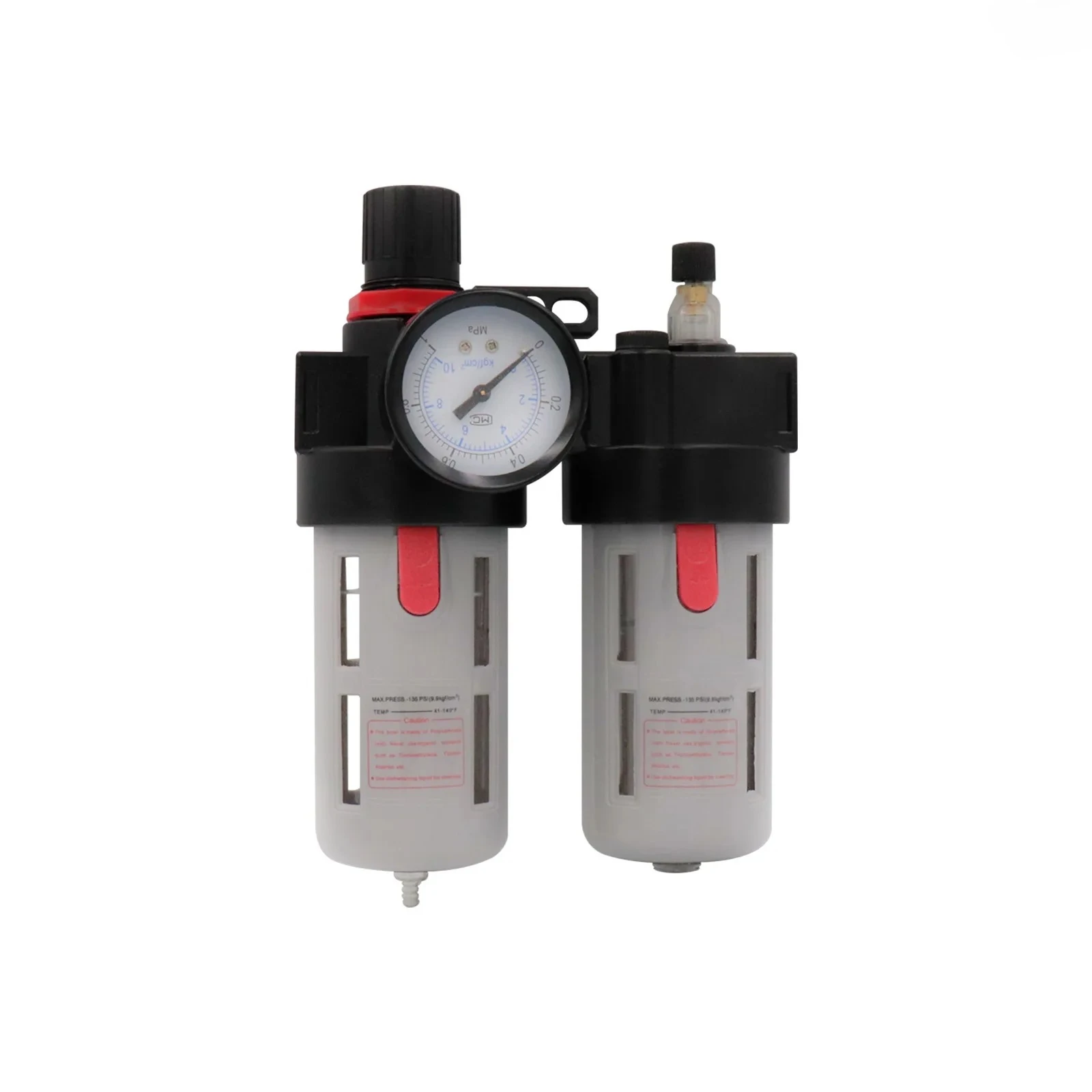 1/4"3/8"1/2"Inch Air Filter Pressure Regulator Kit(0-145 Psi)Element Air,Compressor Filter Oil-Water Separator
1/4"3/8"1/2"Inch Air Filter Pressure Regulator Kit(0-145 Psi)Element Air,Compressor Filter Oil-Water Separator