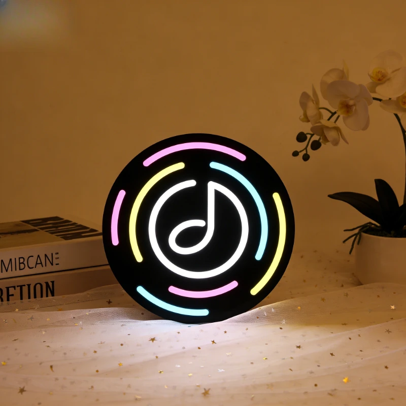 Modern Music Note LED Neon Sign Light USB Powered Lamp for Bedroom Home Office Decor Colorful Lighting Gift for Music Lovers
Modern Music Note LED Neon Sign Light USB Powered Lamp for Bedroom Home Office Decor Colorful Lighting Gift for Music Lovers