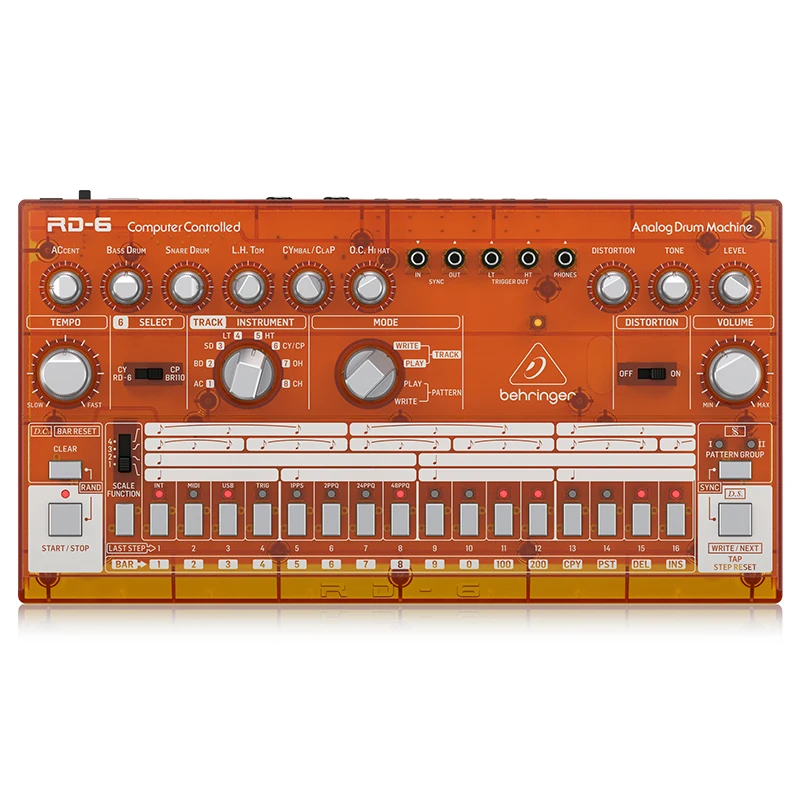 Behringers RD-6-TG Professional Simulation MIDI Drum Machine Synthesizer Effect Device Synthesizer
Behringers RD-6-TG Professional Simulation MIDI Drum Machine Synthesizer Effect Device Synthesizer
