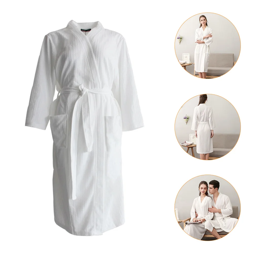 Seven-quarter Sleeve Nightgown Soft Robes Women Sleepwear Practical Couple Polyester Bathrobe Quick-dry Comfortable Multipurpose
Seven-quarter Sleeve Nightgown Soft Robes Women Sleepwear Practical Couple Polyester Bathrobe Quick-dry Comfortable Multipurpose