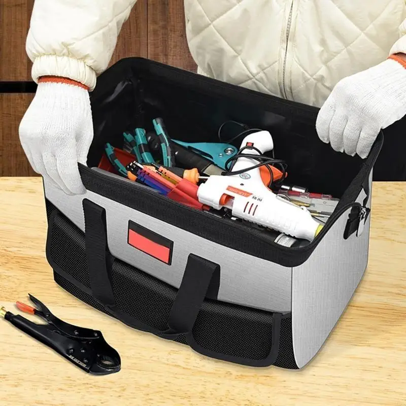 A0KE 13/16/18inch Wide Mouth Tool Bag Large Capacity Tool Bags for Men Portable Home Tool Storage Handbag
A0KE 13/16/18inch Wide Mouth Tool Bag Large Capacity Tool Bags for Men Portable Home Tool Storage Handbag