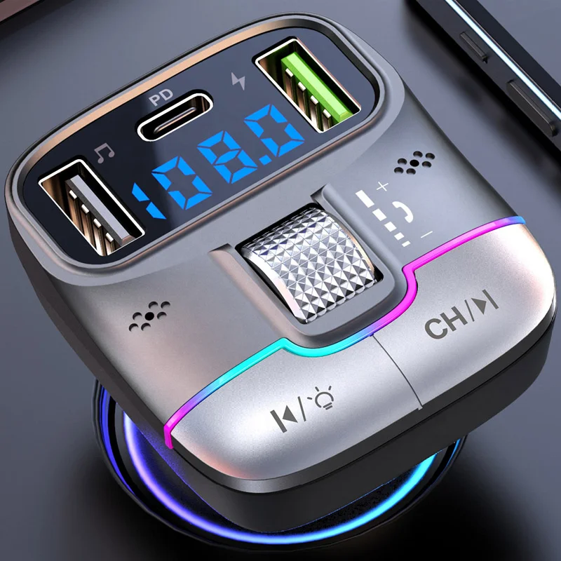 FM Transmitter Bluetooth 5.4 Hands-Free Portable Car AUX Radio Modulator MP3 Player with Fast Charging Adapter Auto Accessories
FM Transmitter Bluetooth 5.4 Hands-Free Portable Car AUX Radio Modulator MP3 Player with Fast Charging Adapter Auto Accessories