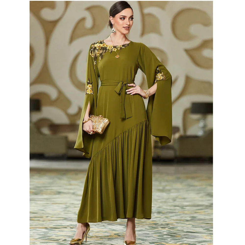 Luxury Embroidery Abaya Muslim Women Long Maxi Dress Turkey Eid Party Evening Kaftan Morocco Gown Dubai Arabic Jalabiya Vestidos
Luxury Embroidery Abaya Muslim Women Long Maxi Dress Turkey Eid Party Evening Kaftan Morocco Gown Dubai Arabic Jalabiya Vestidos