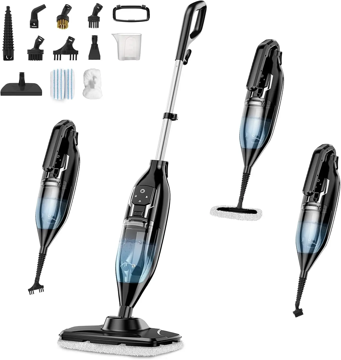 12-in-1 Steam Mop with Detachable Cleaner, 565ML Tank, 23FT Cable for Floors and Furniture
12-in-1 Steam Mop with Detachable Cleaner, 565ML Tank, 23FT Cable for Floors and Furniture