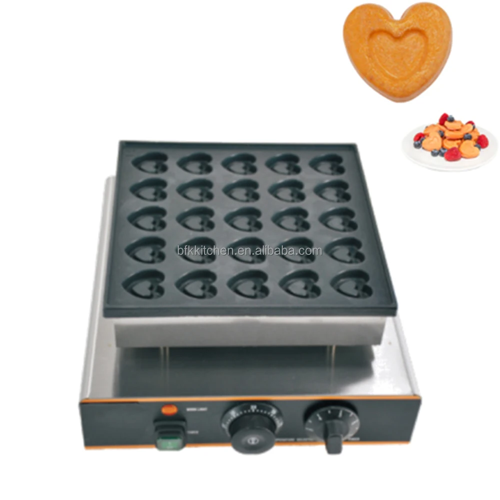 25pcs Heart-Shaped Poffertjes Maker/ Dutch Mini Pancakes for Valentine's Day/ Poffertjes Baking Machine
25pcs Heart-Shaped Poffertjes Maker/ Dutch Mini Pancakes for Valentine's Day/ Poffertjes Baking Machine