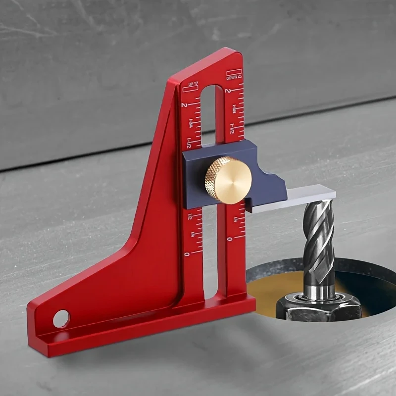 Aluminum Alloy Woodworking Height Gauge, 1pc Dual Scales Vernier Caliper, Manual Measurement Tool for Table Saw & Router Table
Aluminum Alloy Woodworking Height Gauge, 1pc Dual Scales Vernier Caliper, Manual Measurement Tool for Table Saw & Router Table