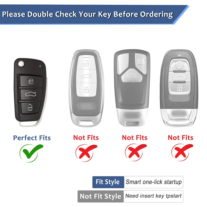 Carbon Fiber Car Key Cover for Audi A3 2005- T-carbon Fashion Key Case Fob Shell Auto Interior Accessories
Carbon Fiber Car Key Cover for Audi A3 2005- T-carbon Fashion Key Case Fob Shell Auto Interior Accessories