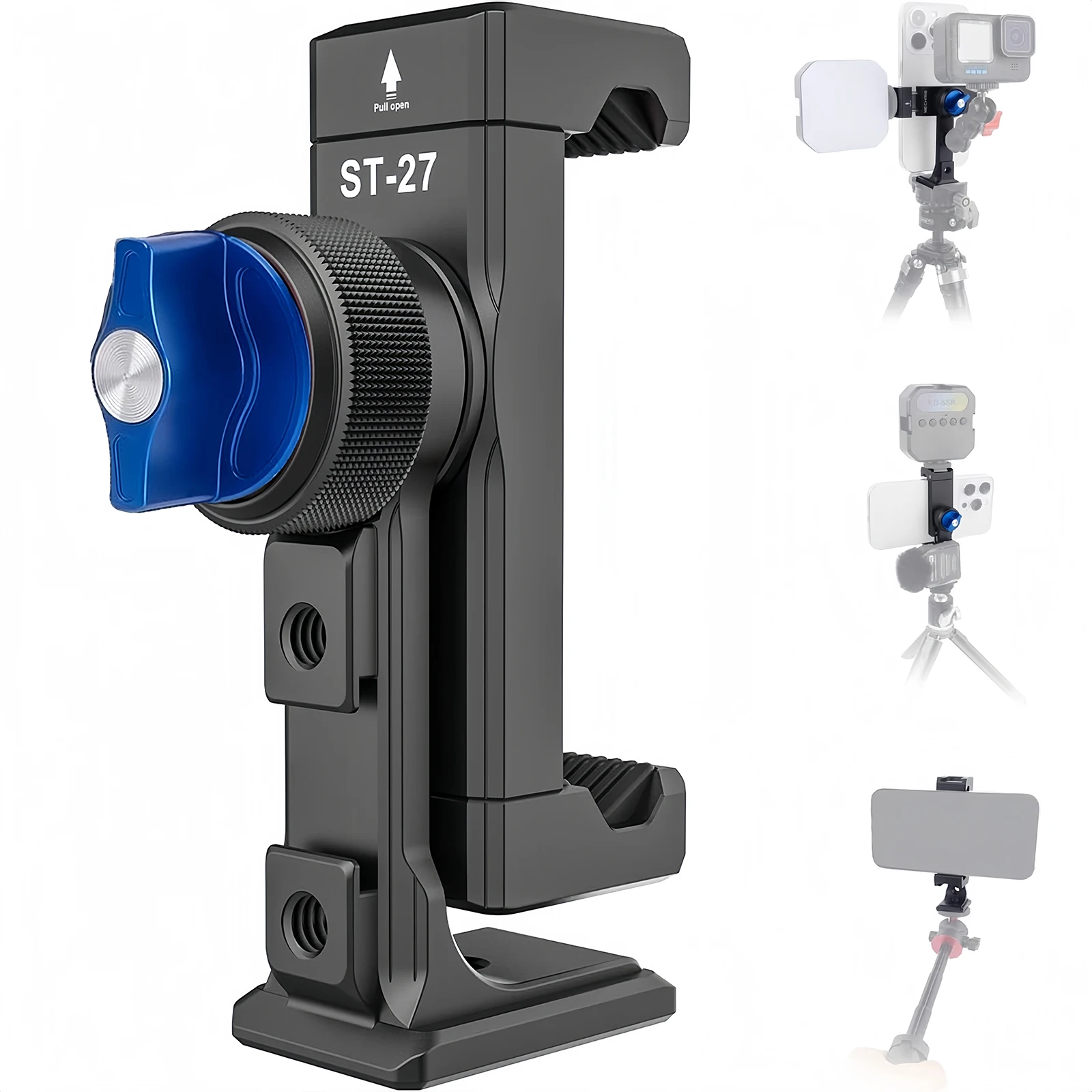 Lanxire Phone Tripod Mount, Triple Cold Shoe & 360° ARCA Mount for iPhone 15 Pro Max | Vlog/Live Stream Kit for Desktop Tripod
Lanxire Phone Tripod Mount, Triple Cold Shoe & 360° ARCA Mount for iPhone 15 Pro Max | Vlog/Live Stream Kit for Desktop Tripod