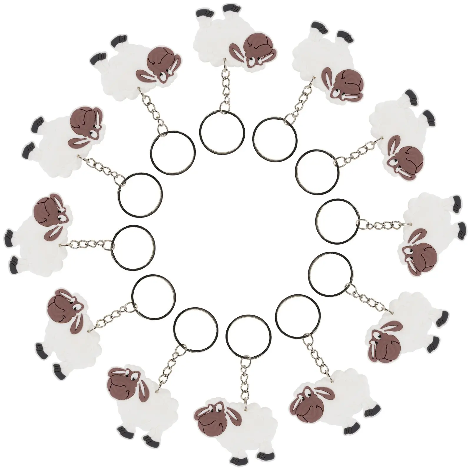 12 Pcs Keychain Cute Cartoon Animal Hanging Charms Pendant Gifts Pvc Sheep Keychain Kids Festive Supplies
12 Pcs Keychain Cute Cartoon Animal Hanging Charms Pendant Gifts Pvc Sheep Keychain Kids Festive Supplies