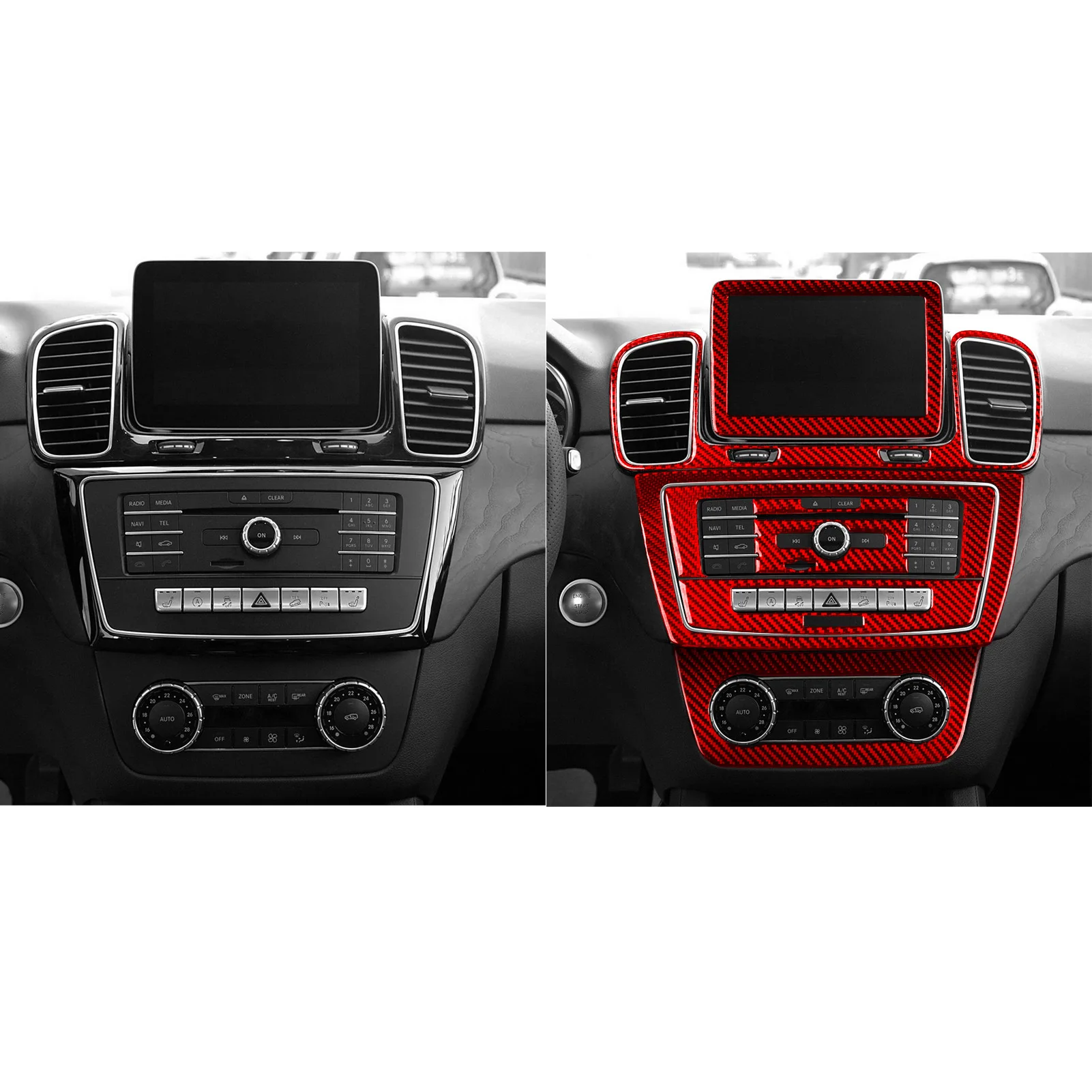 For Mercedes-Benz GLE GLS W166 2016-2019 Carbon Fiber Central Control Radio CD AC Air Vent Panel Cover Car Accessories Sticker
For Mercedes-Benz GLE GLS W166 2016-2019 Carbon Fiber Central Control Radio CD AC Air Vent Panel Cover Car Accessories Sticker