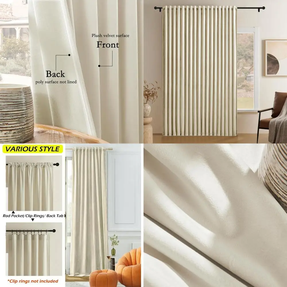 Роскошные бежевые бархатные шторы, 104 Вт x 96 л, плиссированная задняя панель, затемнение комнаты, теплоизоляция, мягкая драпировка для домашнего декора
Роскошные бежевые бархатные шторы, 104 Вт x 96 л, плиссированная задняя панель, затемнение комнаты, теплоизоляция, мягкая драпировка для домашнего декора