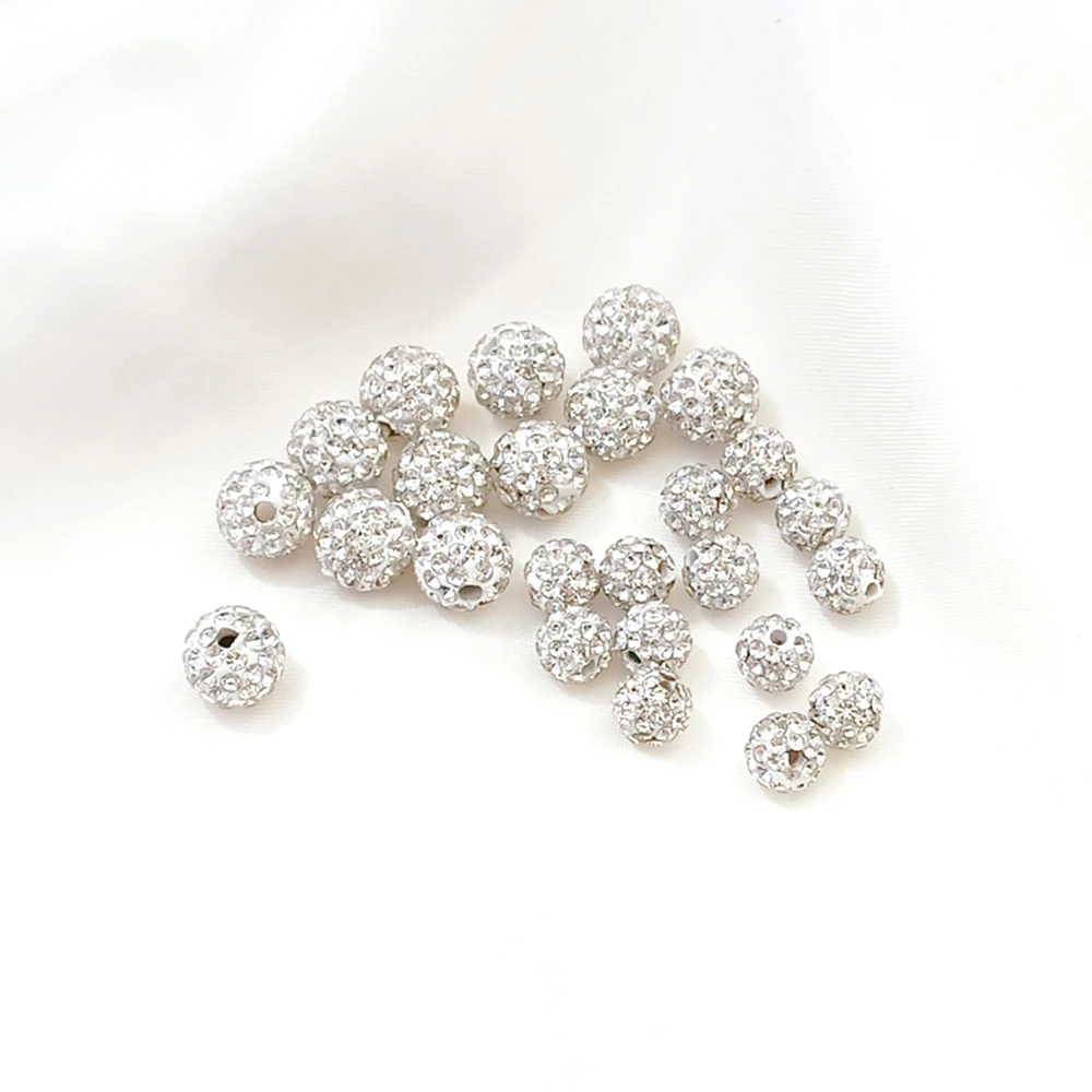 10 Pieces Soft Clay Inlaid Zircon Through-hole Spacer Beads DIY Jewelry Making Clothing Mobile Phone Chain Accessories Materials
10 Pieces Soft Clay Inlaid Zircon Through-hole Spacer Beads DIY Jewelry Making Clothing Mobile Phone Chain Accessories Materials