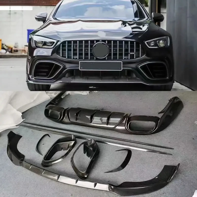 GT63 GT63S Carbon Fiber Front Bumper Lip Air Vents Rear Diffuser Side Skirts Exhaust Tips for GT63 Car Body Kit
GT63 GT63S Carbon Fiber Front Bumper Lip Air Vents Rear Diffuser Side Skirts Exhaust Tips for GT63 Car Body Kit