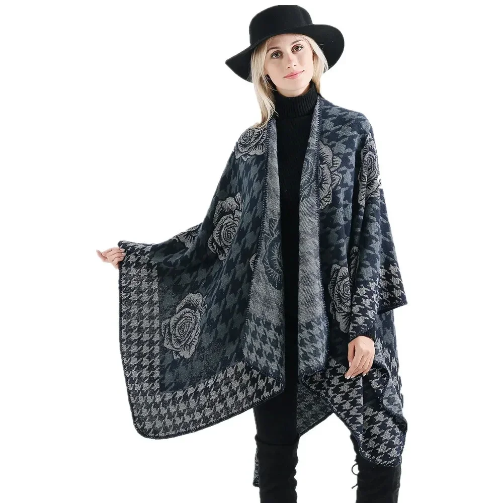 2024 Autumn Winter New Hot Selling Fashion Gold Flower Pattern Travel Imitation Cashmere Women Shawl Poncho Capes Blue
2024 Autumn Winter New Hot Selling Fashion Gold Flower Pattern Travel Imitation Cashmere Women Shawl Poncho Capes Blue