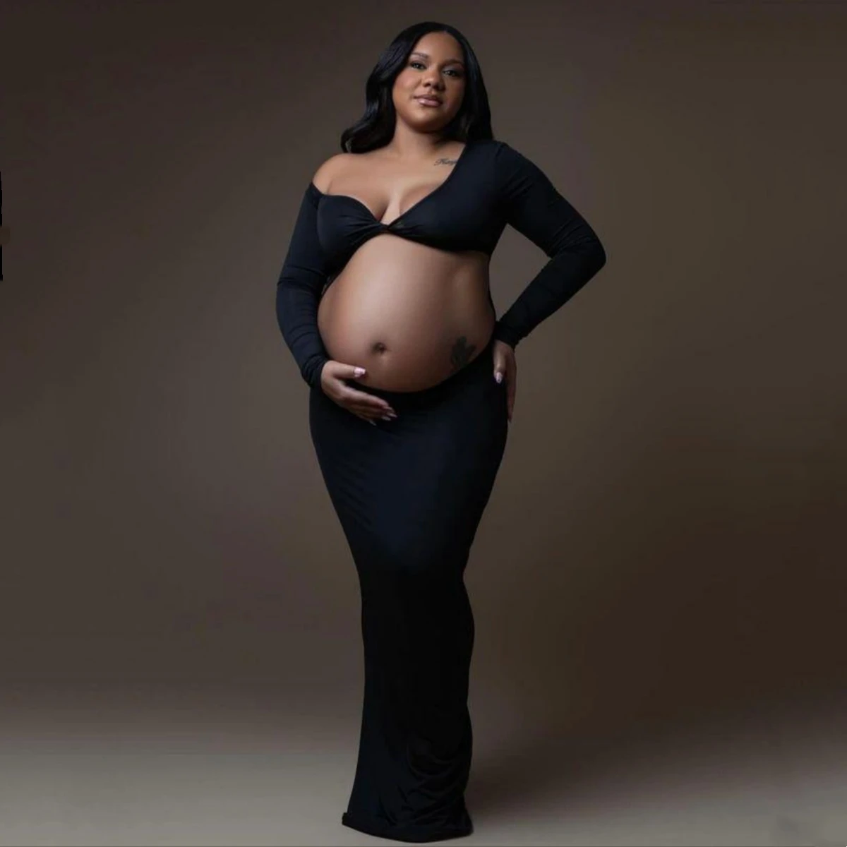 Full Sleeve Baby Shower Long Dress Hollow Out Belly Maternity Photo Shoot Maxi Dresses Stretchy
Full Sleeve Baby Shower Long Dress Hollow Out Belly Maternity Photo Shoot Maxi Dresses Stretchy