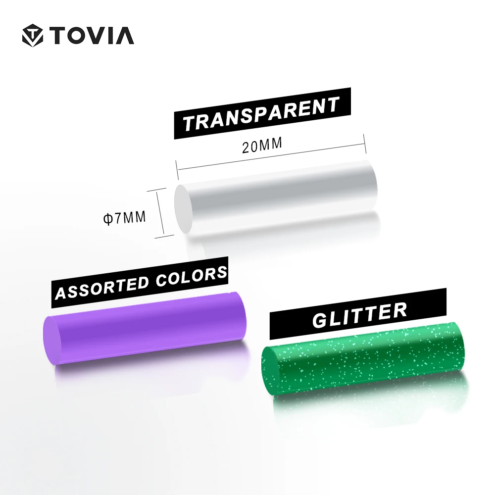 Multi-color hot melt glue stick with fine flash, 7mm*20mm, suitable for DIY, festival handmade, power tool accessories
Multi-color hot melt glue stick with fine flash, 7mm*20mm, suitable for DIY, festival handmade, power tool accessories