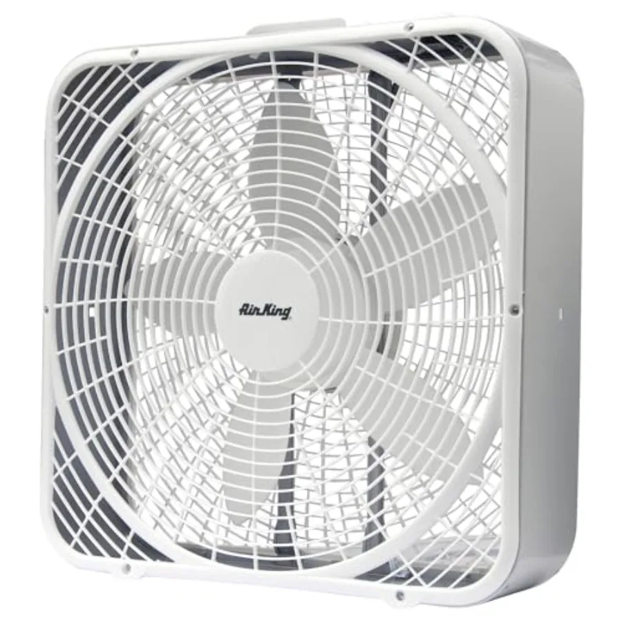 20-Inch 3-Speed Box Fan for home and office use, white ABS plastic housing, quiet operation and adjustable tilt
20-Inch 3-Speed Box Fan for home and office use, white ABS plastic housing, quiet operation and adjustable tilt