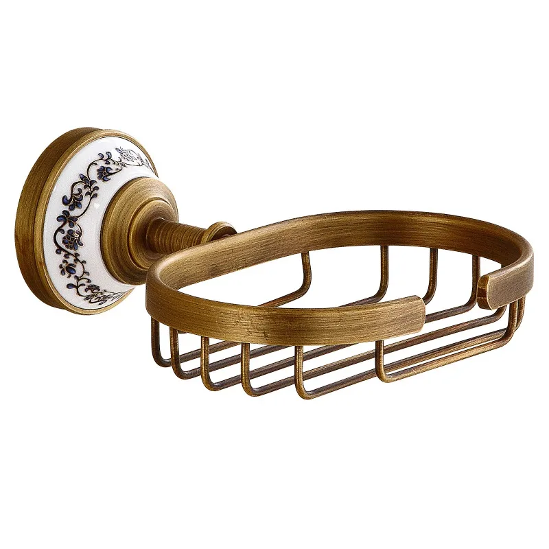 Nordic brass antique soap mesh bathroom wall hanging soap rack toilet ceramic soap dish bathroom pendant
Nordic brass antique soap mesh bathroom wall hanging soap rack toilet ceramic soap dish bathroom pendant