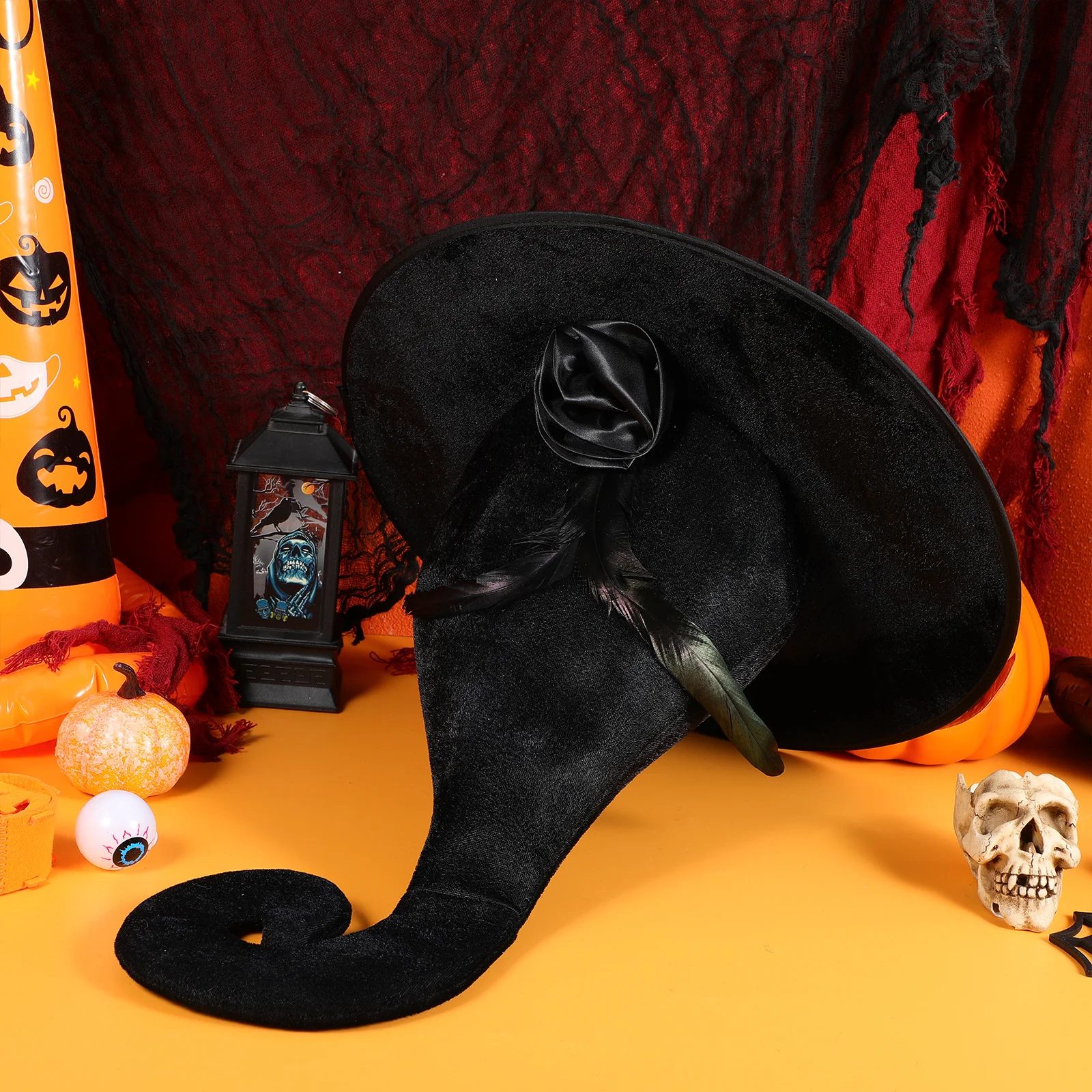 Halloween Witch Hat Wide Brim Cloth Design For Party Cosplay Festival Decor Prop Comfortable Washable Supple
Halloween Witch Hat Wide Brim Cloth Design For Party Cosplay Festival Decor Prop Comfortable Washable Supple