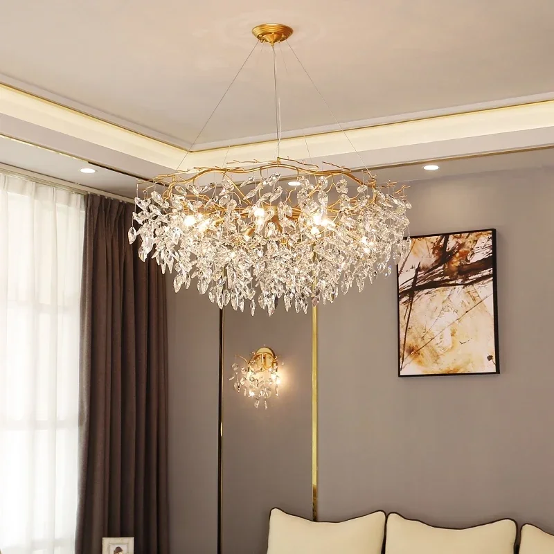 Post Modern Designer Luxury Crystal Chandelier Living Room Dining Hall High-end LED Pendant Lamps Modern Lighting Decorative
Post Modern Designer Luxury Crystal Chandelier Living Room Dining Hall High-end LED Pendant Lamps Modern Lighting Decorative