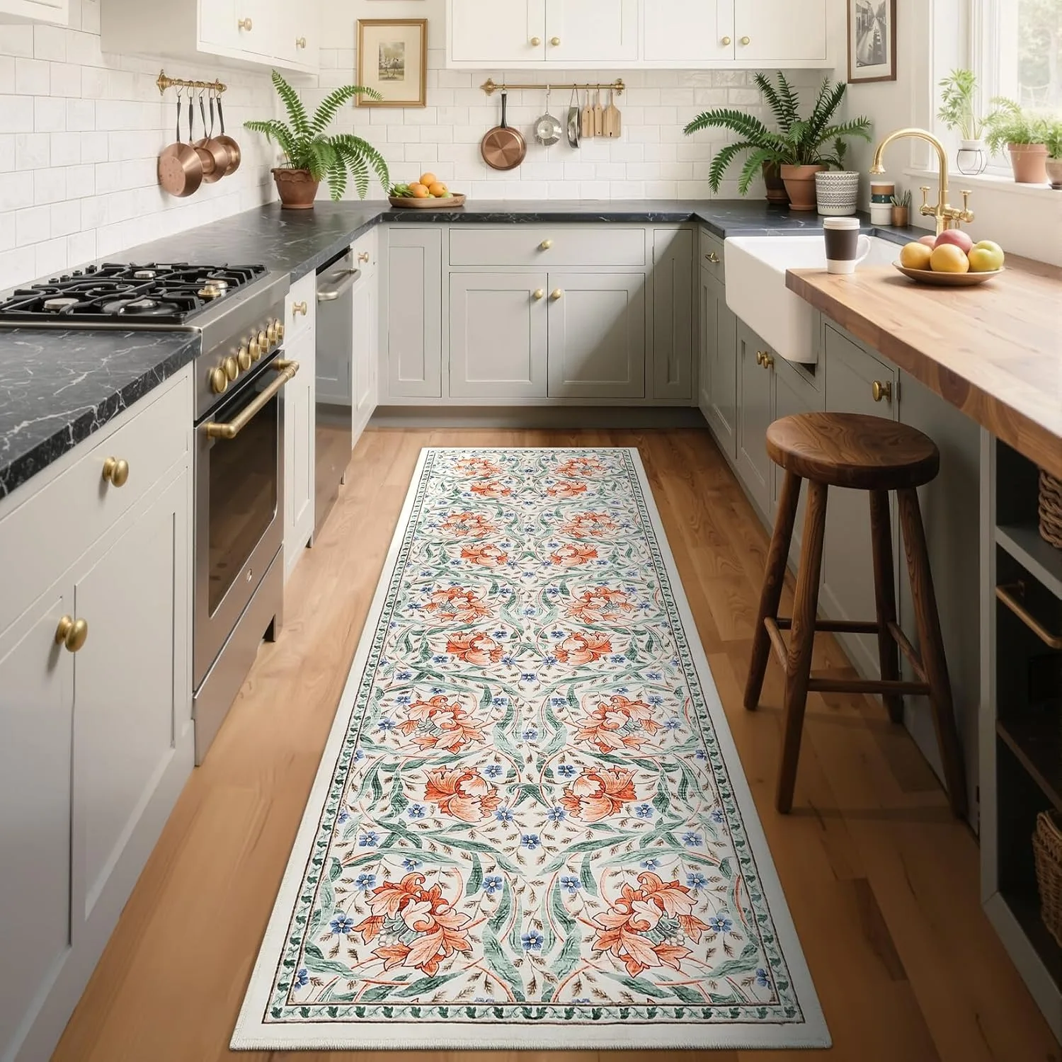 Hallway Runner Rug Soft Floral Kitchen Rugs Washable Non Slip Corridor Long Carpet Bedroom Bedside Bath Laundry Room Floor Mat
Hallway Runner Rug Soft Floral Kitchen Rugs Washable Non Slip Corridor Long Carpet Bedroom Bedside Bath Laundry Room Floor Mat