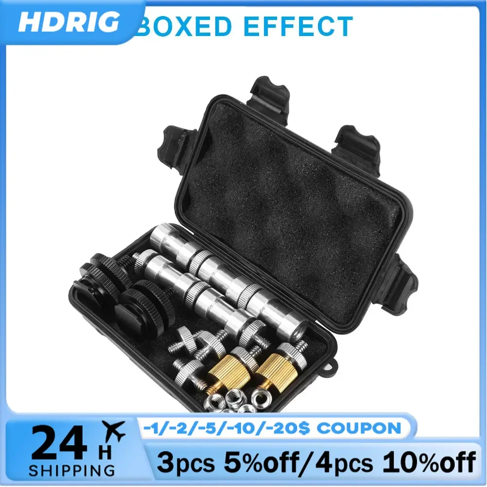 HDRiG Dslr Camera Screw Adapter Shoe Mount Adapter Portable Combo Pack With Storage Box For Photography Photo Studio Accessory
HDRiG Dslr Camera Screw Adapter Shoe Mount Adapter Portable Combo Pack With Storage Box For Photography Photo Studio Accessory