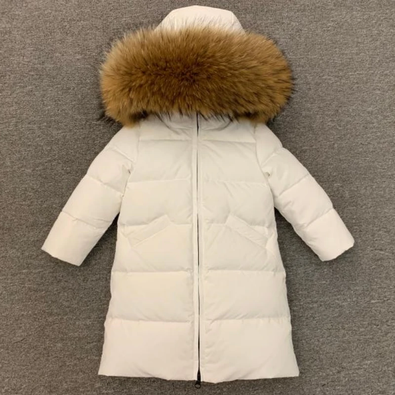Russian Winter -30 Children Down Jacket for Boys Girls Super Big Genuine Fur X-Long Coat Kids Snowsuits Children Clothing
Russian Winter -30 Children Down Jacket for Boys Girls Super Big Genuine Fur X-Long Coat Kids Snowsuits Children Clothing
