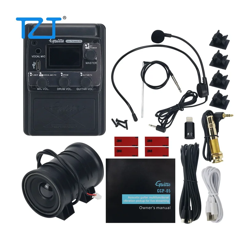 TZT GGP-05 Acoustic Guitar Pickup Acoustic Guitar Vibration Pickup System Singing Live Streaming EQ
TZT GGP-05 Acoustic Guitar Pickup Acoustic Guitar Vibration Pickup System Singing Live Streaming EQ