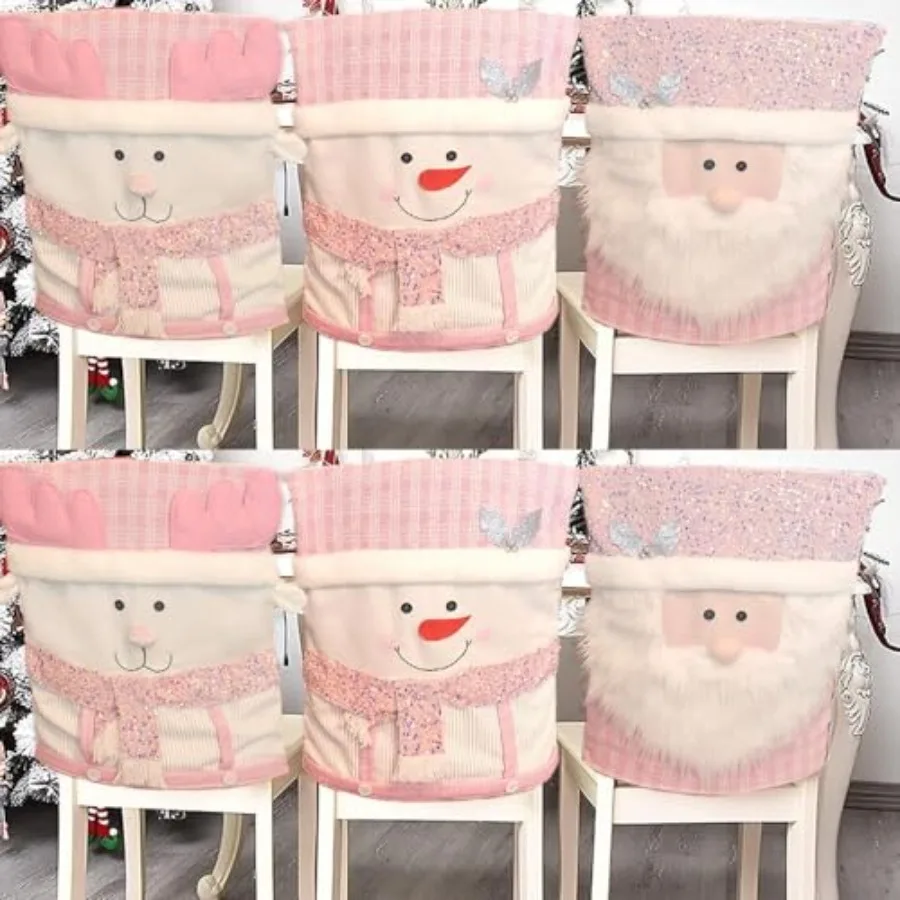 Christmas Dining Room Chair Back Cover Set of 6, Stretch Jacquard Chair Slipcover Removable Washable Chair Protector for Home,
Christmas Dining Room Chair Back Cover Set of 6, Stretch Jacquard Chair Slipcover Removable Washable Chair Protector for Home,