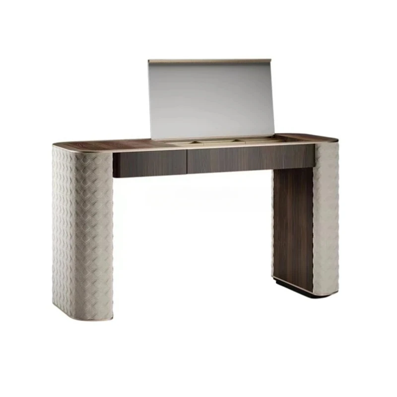 Italian-Style Light Luxury Flip Dressing Table Bedroom with Mirror Makeup Table High-End Desk Leather
Italian-Style Light Luxury Flip Dressing Table Bedroom with Mirror Makeup Table High-End Desk Leather